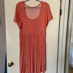 Torrid super soft knit floral dress size 0